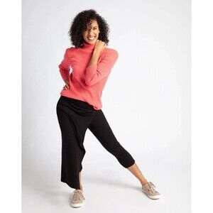 BETABRAND W0813 The Sassiest Pants Black Pull On Capri Skort SIZE MEDIUM